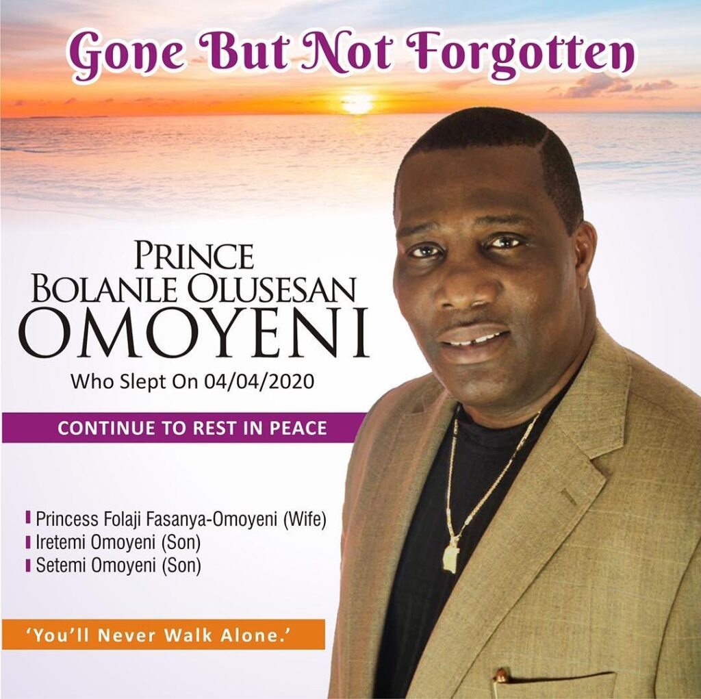 Remembering Prince Olusesan Omoyeni